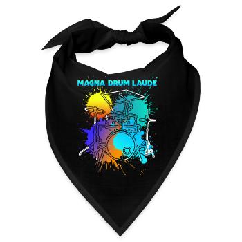Drum Drummer Drums Drumset - Bandana - Schwarz - Vorne