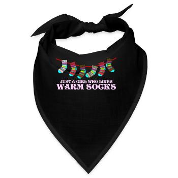 Winter Socks Sock Wool Socks - Bandana - Schwarz - Vorne