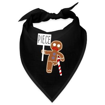 Gingerbread Man - Bandana - Schwarz - Vorne