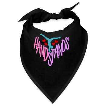 Gymnast Handstands Handstand Gymnastics - Bandana - Schwarz - Vorne