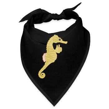Seahorse Thumbs Seahorses - Bandana - Schwarz - Vorne
