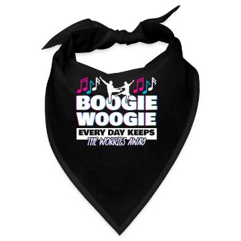Boogie Woogie Dance Retro Swing - Bandana - Schwarz - Vorne