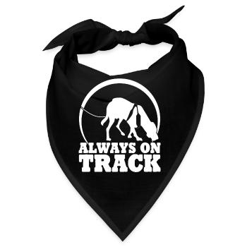 Mantrailing Mantrailer Dog - Bandana - Schwarz - Vorne