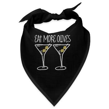 Olives with Martini - Bandana - Schwarz - Vorne