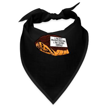 Procrastinating Turtle Procrastinators - Bandana - Schwarz - Vorne