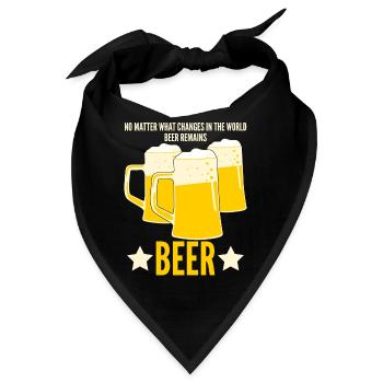 Beer Remains Beer - Bandana - Schwarz - Vorne