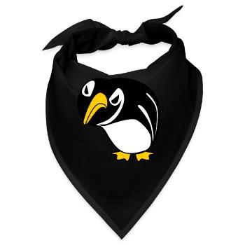 Grumpy Penguins Penguin - Bandana - Schwarz - Vorne