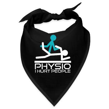 Physio Joke Physiotherapy Cracking - Bandana - Schwarz - Vorne