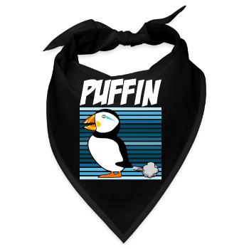 Puffins Farting Puffin - Bandana - Schwarz - Vorne