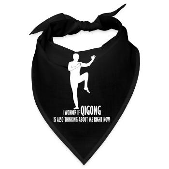 Qigong Chigong Qi Gong - Bandana - Schwarz - Vorne