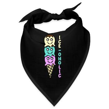 Ice Cream - Bandana - Schwarz - Vorne