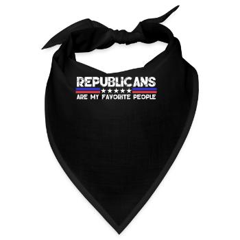Republicans Conservative Republican - Bandana - Schwarz - Vorne