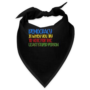 Elections Democracy Democratic - Bandana - Schwarz - Vorne