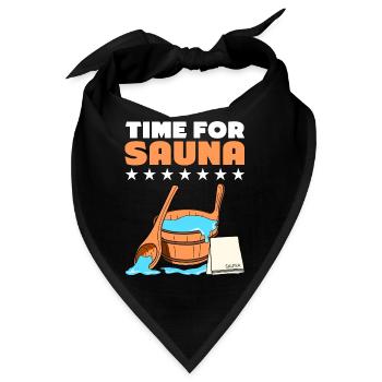 Sauna Wellness Spa - Bandana - Schwarz - Vorne