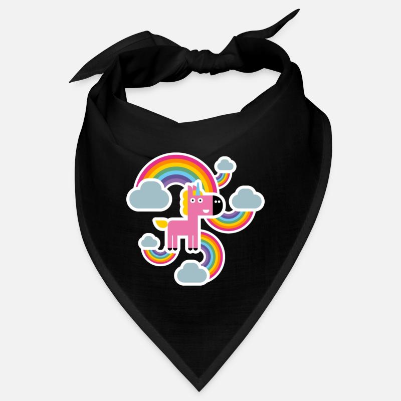 Regenbogen Einhorn Bandana