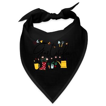 Gartenfee Garten Gartenarbeit Gartenbau Geschenk - Bandana - Schwarz - Vorne