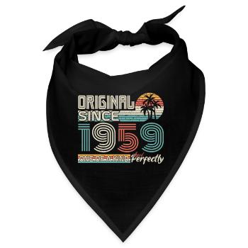 1959 Jubiläum 1959 geboren 1959 Jubiläum - Bandana - Schwarz - Vorne