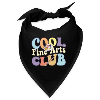 Cool Fine Arts Club Artistic Painter Art Teacher - Bandana - Schwarz - Vorne