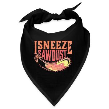 I Sneeze Sawdust - Bandana - Schwarz - Vorne