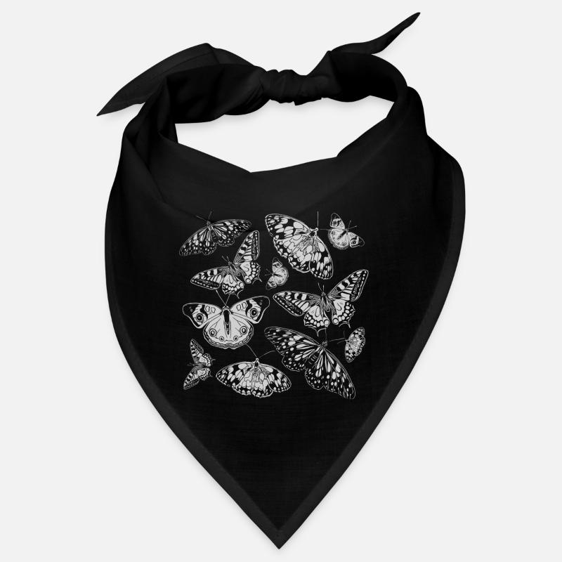Weiße Schmetterlinge Bandana