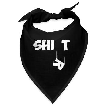 Witziges Zitat - Bandana - Schwarz - Vorne