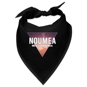 Neukaledonien Hauptstadt Landschaft - Bandana - Schwarz - Vorne