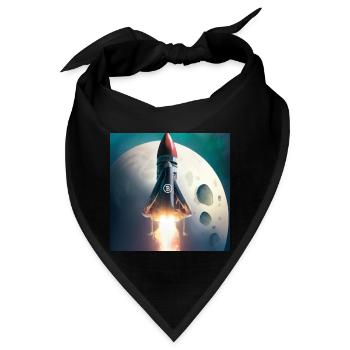 Bitcoin bis zum Mond! hodl trend Kryptowährung - Bandana - Schwarz - Vorne
