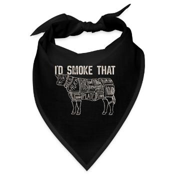 Ich smoke das - Grillen Smoker - Bandana - Schwarz - Vorne