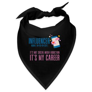 Influencer, It's Not Social Media Addiction 4 - Bandana - Schwarz - Vorne