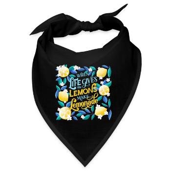 When Life Gives You Lemons - Bandana - Schwarz - Vorne