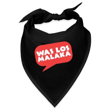 Was Los Malaka Griechin Grieche Greek - Bandana - Schwarz - Vorne