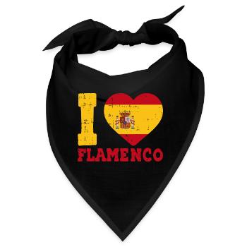 Flamenco - Bandana - Schwarz - Vorne