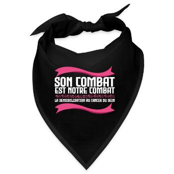 Sein Kampf ist unser Kampf - Krebs - Bandana - Schwarz - Vorne
