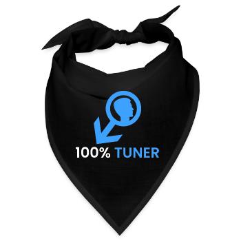 100% Tuner - Bandana - Schwarz - Vorne