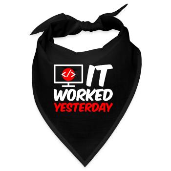 It Worked Yesterday 4 - Bandana - Schwarz - Vorne