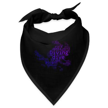 Scuba Taucher Scuba Diver Diver Free Dive - Bandana - Schwarz - Vorne