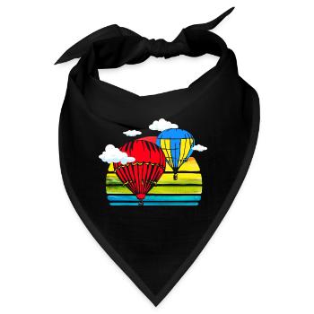 Heissluftballons fahren für Heißluftballon Piloten - Bandana - Schwarz - Vorne
