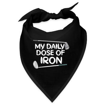 Meine tägliche Dosis Eisen - Bandana - Schwarz - Vorne
