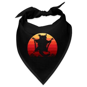 Retro Vintage Sugar Glider Besitzer Sugar Gliders - Bandana - Schwarz - Vorne