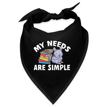 Chinchilla - Bandana - Schwarz - Vorne