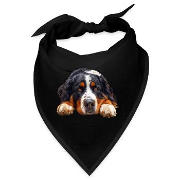 Bernese Mountain Dog - Bandana - Schwarz - Vorne
