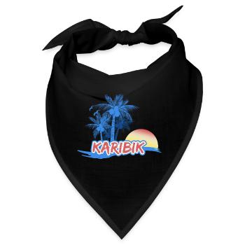 Karibik - Bandana - Schwarz - Vorne