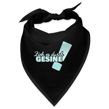 Vorname Gesine - Bandana - Schwarz - Vorne