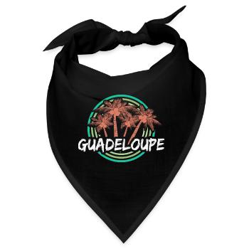 Guadeloupe als Urlaub - Bandana - Schwarz - Vorne