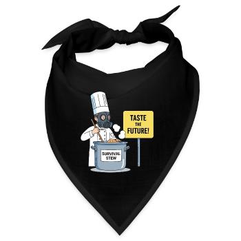 Taste the Future ! - Bandana - Schwarz - Vorne