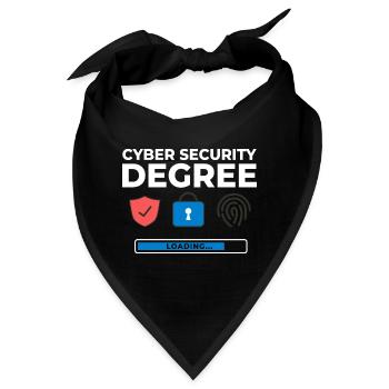 Cyber Security Information Computer Sicherheit - Bandana - Schwarz - Vorne