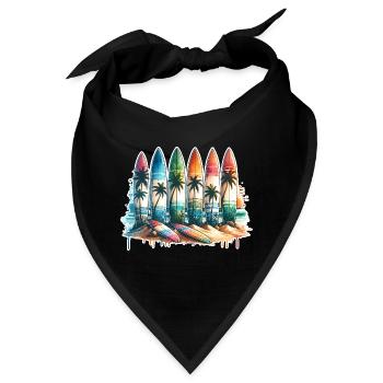 Surfen Surfer - Bandana - Schwarz - Vorne