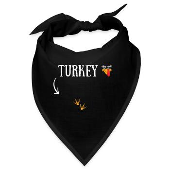 Thanksgiving Turkey - Bandana - Schwarz - Vorne
