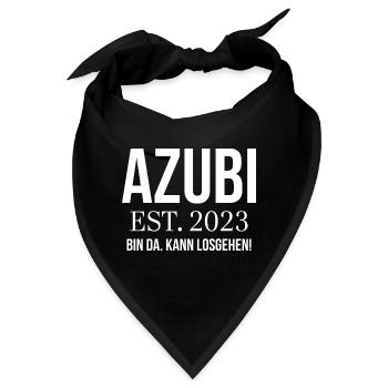 Azubi Geschenk Ausbildung 2023 Lehrling Spruch - Bandana - Schwarz - Vorne
