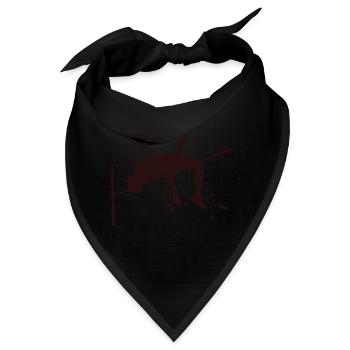 Hochspringer Wasserfarben Hochsprung - Bandana - Schwarz - Vorne